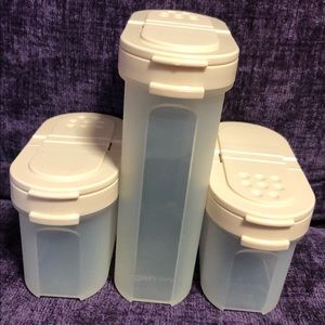 Vintage Tupperware Modular Mates Spice Containers,Set of 3. Unused.